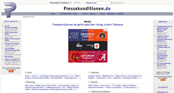 Desktop Screenshot of pressekonditionen.de